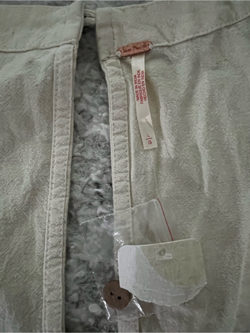 NWT Free people Cream linen Sleeveless Romper - Picture 6 of 8